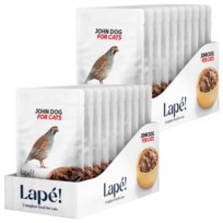 John Dog For Cats Lapé 20x100g Monobiałkowa Mokra Karma Dla Kota Z Przepiórką