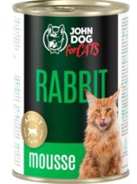John Dog for Cats Mousse królik mus 400g