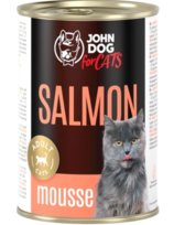 John Dog for Cats Mousse łosoś mus 400g
