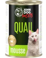 John Dog for Cats Mousse przepiórka mus 400g