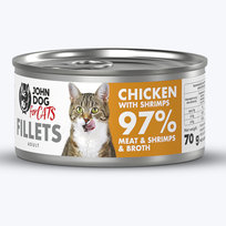 John Dog Forcat Fillet kurczak Krewetki 70g