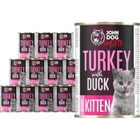 John Dog Indyk Mus Karma Mokra dla Kota 12 x 400g