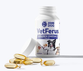 JOHN DOG VetFerus Golden Omega-3 Fish Oil - 30 kaps. - JOHN DOG