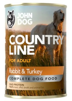 JohnDog Country Adult królik/indyk 800g - JOHN DOG