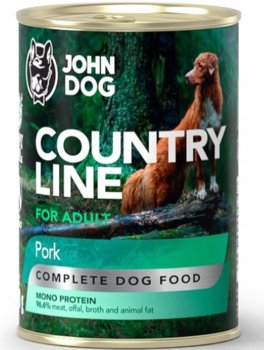JohnDog Country Adult wieprzowina 800g - JOHN DOG