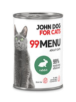 JohnDog ForCat 99 Menu Adult Królik 400g
