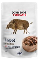 JohnDog ForCat Lape Pouch Adult Dzik 100g