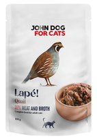 JohnDog ForCat Lape Pouch Adult Przepiórka 100g