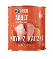 JohnDog Pumpkin Adult Indyk z Kaczką 800g