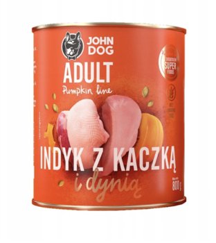 JohnDog Pumpkin Adult Indyk z Kaczką 800g - JOHN DOG