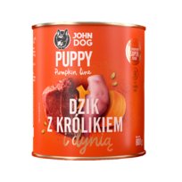JohnDog Pumpkin Junior Dzik z królikiem 800g
