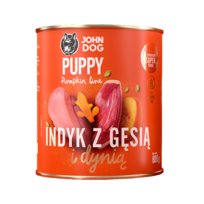 JohnDog Pumpkin Junior Indyk z Gęsią 800g