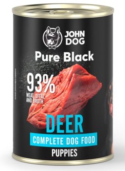 JohnDog Pure Black Puppy jeleń 400g - JOHN DOG