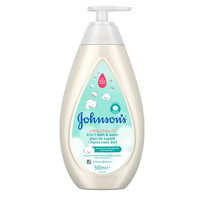 Johnson's Baby, Cotton Touch, Płyn do kąpieli i mycia ciała dla dzieci, 500 ml