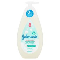 Johnson's Baby, Cotton Touch, Płyn do kąpieli i mycia ciała dla dzieci, 500 ml