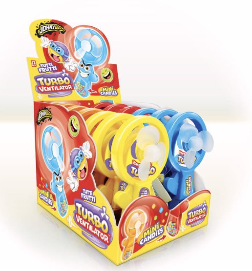 Johny Bee Johny Bee Turbo Ventilator Z Cukierkami 12Szt