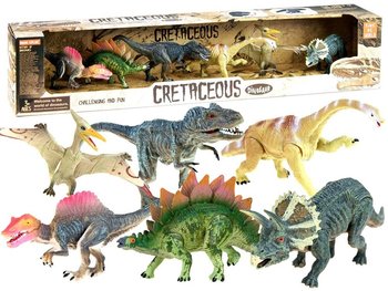 Jokomisiada, Zestaw Dinozaurów Dinozaury Malowane 6Szt Za2051 - JOKOMISIADA