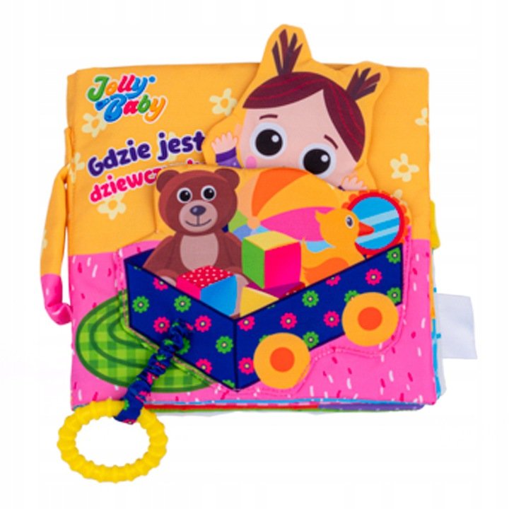 JollyBaby, miękka książeczka Gdzie Jest Dziewczynka