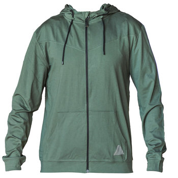 Joma Indoor Gym Zip-Up Hoodie 102970-477, Mężczyzna, Bluza, Zielony - Joma