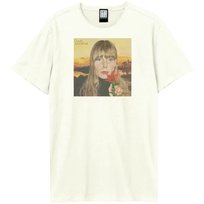 Joni Mitchell: Joni Mitchell Clouds Amplified Vintage White X Large T Shirt 