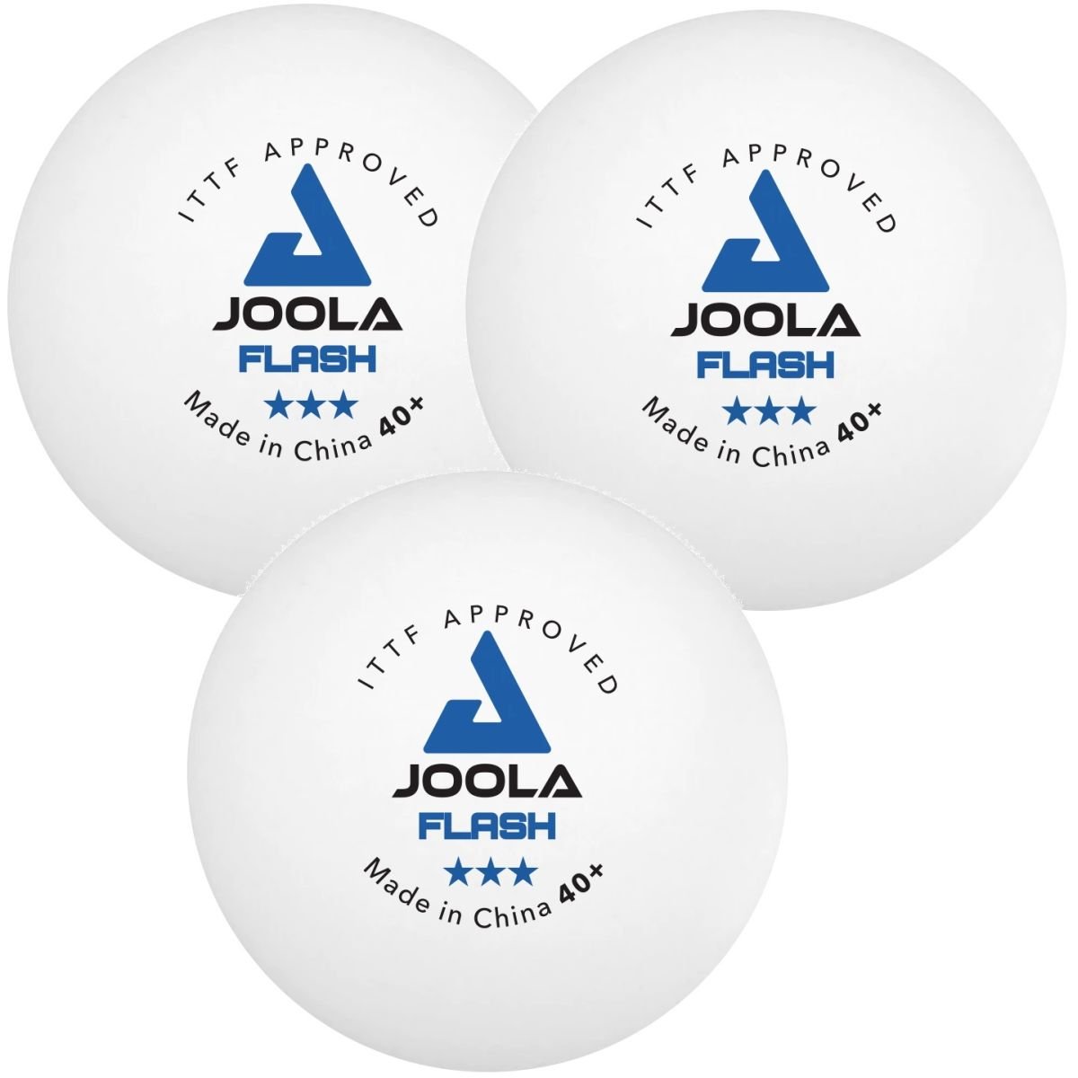 Joola, Piłeczki do ping ponga, 40 Flash 40042 biały, 3 szt.