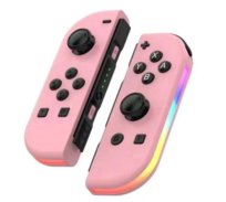 JOY-CON Kontroler gier Bezprzewodowy Bluetooth RGB do Nintendo Switch Różowy