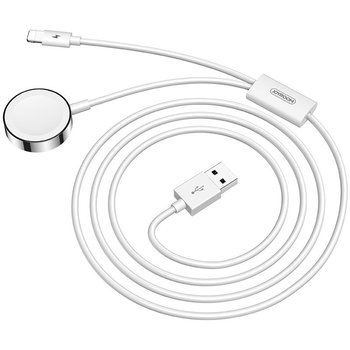 Joyroom 2w1 bezprzewodowa ładowarka Qi do Apple Watch / kabel USB - Lightning 1,5 m biały (S-IW002S) - JoyRoom