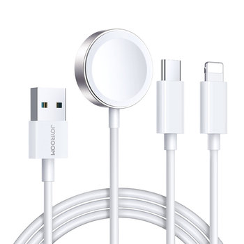 Joyroom Kabel 3 W 1 Joyroom S-Iw008 Magnetyczna Ładowarka Usb-A - Lightning/Usb-C 1.2M - Joyroom