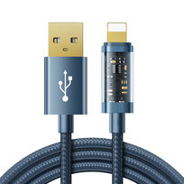 Joyroom Kabel Usb - Lightning Do Ładowania / Transmisji Danych 2,4A 20W 1,2M Niebieski (S-Ul012A12)