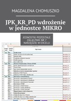 JPK_KR_PD wdrożenie w jednostce MIKRO - ebook mobi Chomuszko Magdalena