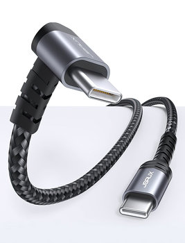 JSAUX 90 stopni kątowy kabel przewód USB C - USB C 60W Steam Deck - Tradebit