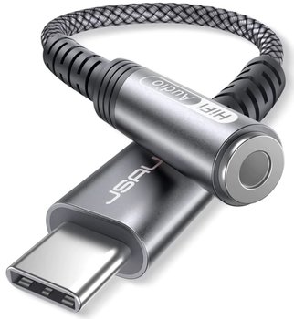 JSAUX Kabel Adapter DAC Audio USB-C do Mini Jack 3,5mm żeński AUX - Tradebit