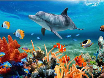 JU-PITER, Diamentowa mozaika Delfin na rafie koralowej 60765 - JU-PITER