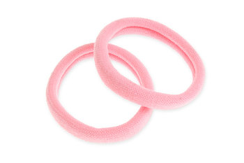 Jubileo, Gumki do włosów elastyczne kolor różowy - Jubileo