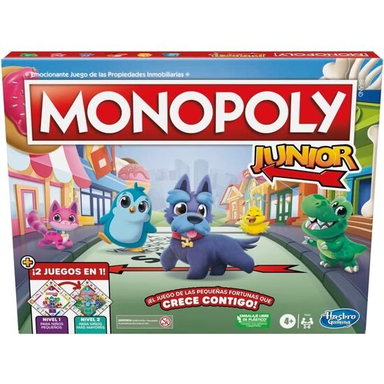 Hasbro Juego Monopoly Junior 2 En 1