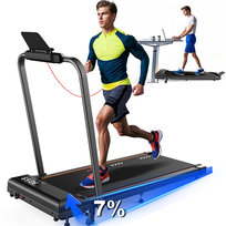 JUICEASE TW2 — Składana Bieżnia Elektryczna, 1-12 km/h, 2.5HP, Regulacja Nachylenia, Maks. 120 kg, Cicha, Z Pilotem i Wyświetlaczem