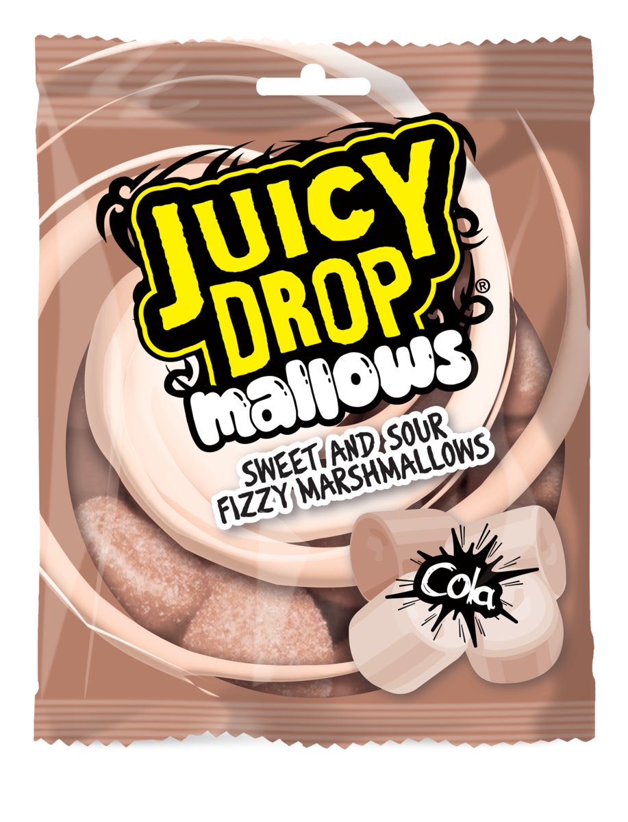 Marka Drop Juicy Drop Mallows Cola Pianki Marshmallows W Kwaśnej Musującej Posypce ...
