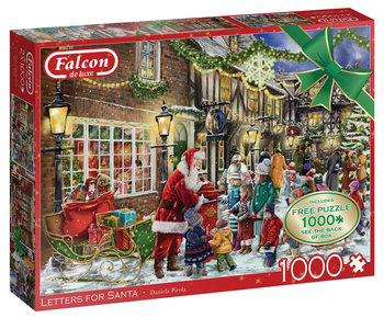 Jumbo, puzzle, Falcon Christmas - listy do Świętego Mikołaja, 2x1000 el. - Jumbo