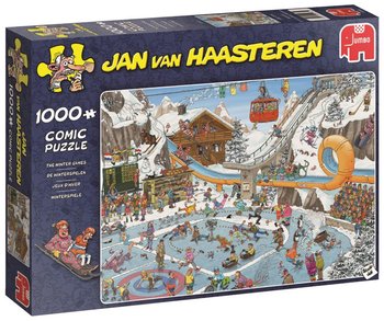 Jumbo, puzzle, Jan Van Haasteren, Sporty zimowe, 1000 el. - Jumbo