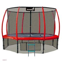 Jumpi, Trampolina ogrodowa z siatką wewnętrzną, Comfort PLUS, 12 FT/374 cm