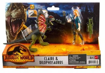Jurassic World Dinozaur Dilophosaurus + Claire - Mattel