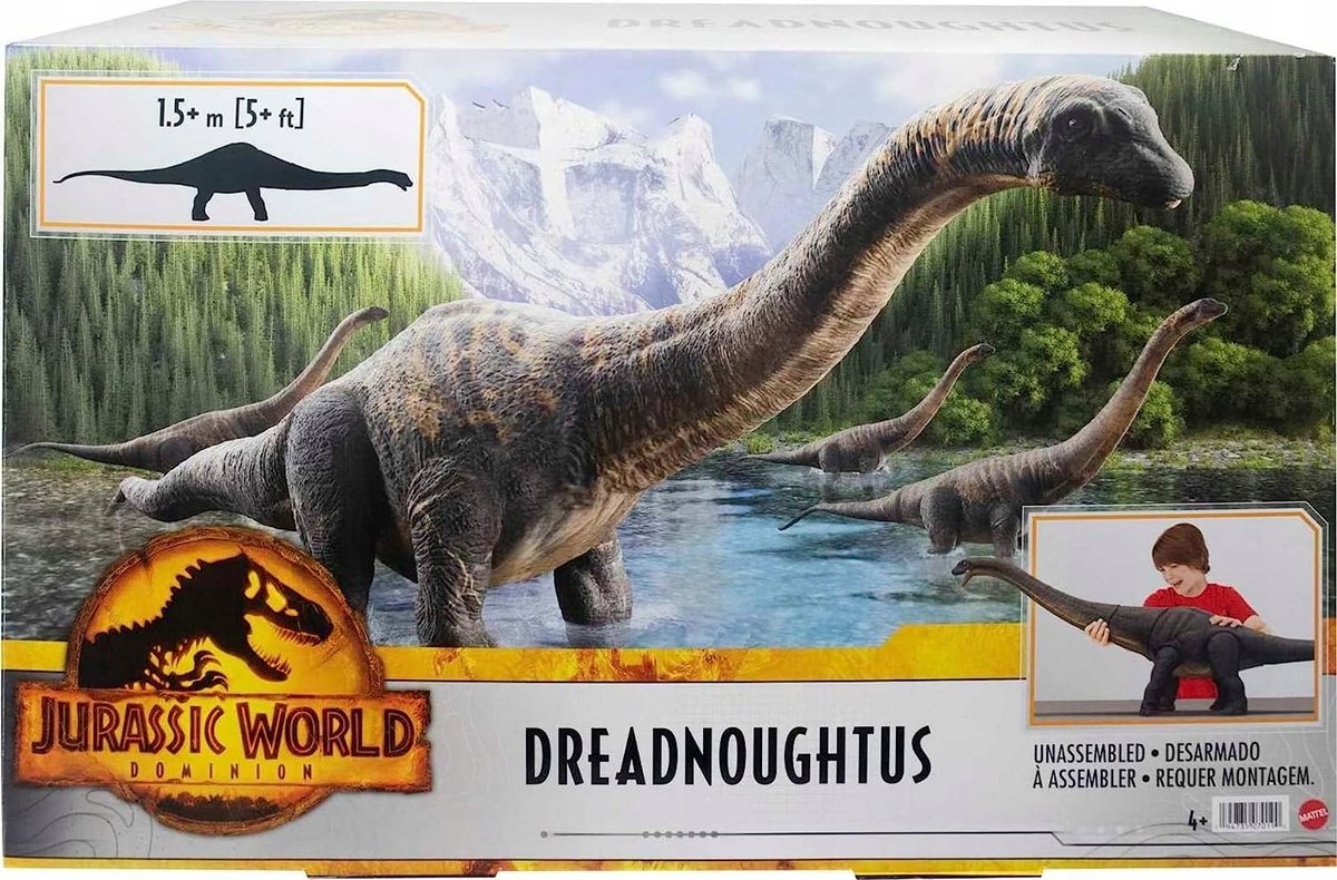 Zdjęcia - Figurka / zabawka transformująca Mattel JURASSIC WORLD DOMINION FIGURKA Dreadnoughtus 1.5M 