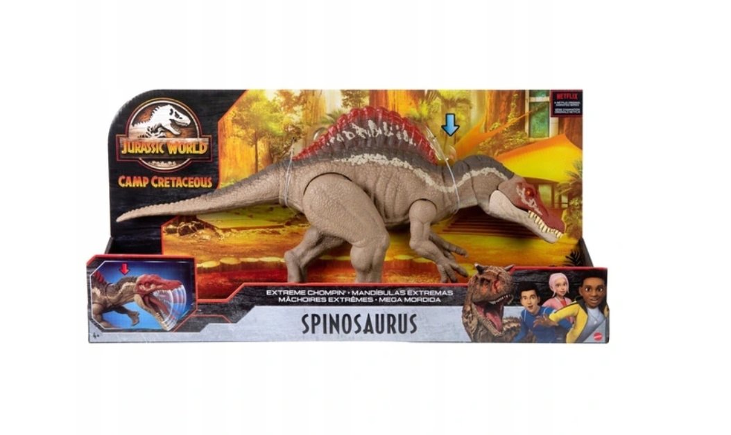 Zdjęcia - Figurka / zabawka transformująca Mattel Jurassic World, Figurka kolekcjonerska, Spinozaur Mega Gryz 