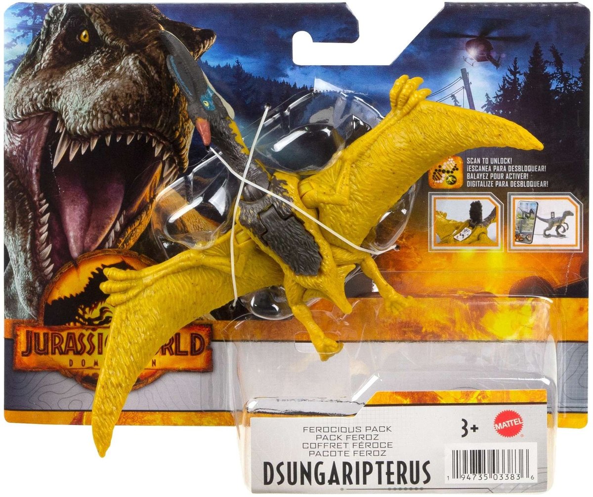 Zdjęcia - Figurka / zabawka transformująca Mattel Jurassic World, Groźny Dinozaur Dsungaripterus 