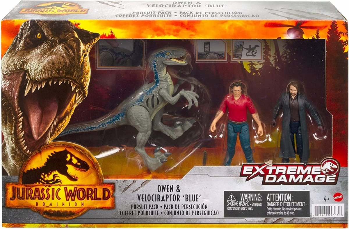 Zdjęcia - Figurka / zabawka transformująca Mattel Jurassic World Owen Velociraptor Blue  Gwn25 