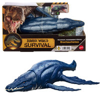 Jurassic World Ryczący dinozaur Brachauchenius, Figurka z atakiem i dźwiękiem, dla dzieci 4+ JKL79