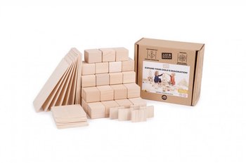 Just Blocks: klocki drewniane 68 elementów - Just Blocks
