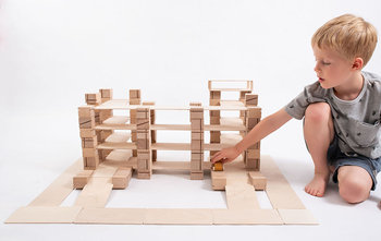Just Blocks: klocki drewniane Smart Lines 92 elementów
