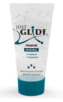 Just Glide, Premium, Lubrykant na bazie wody, 20 ml - Just Glide