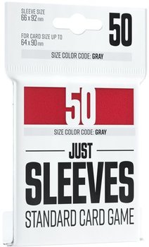 Just Sleeves - Standard Card Game Sleeves (66x91 mm), Czerwone, 50 sztuk, Gamegenic - Gamegenic